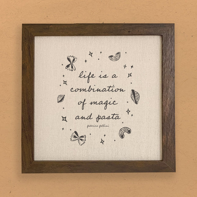 Magic and Pasta - Framed Sign