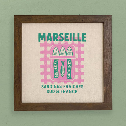 Sardines de Marseille - Framed Sign