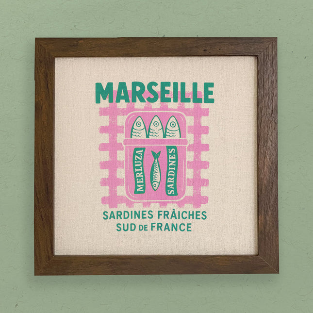 Sardines de Marseille - Framed Sign
