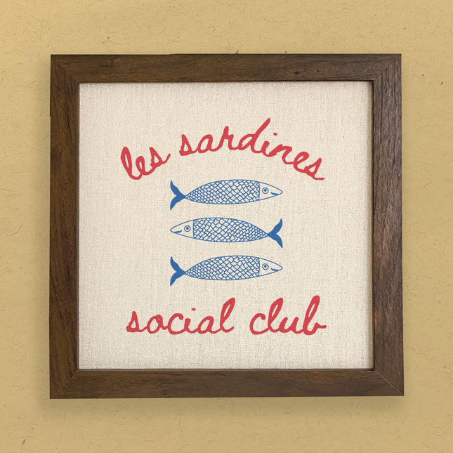 Sardine Social Club - Framed Sign