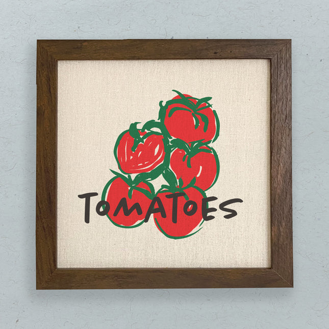 Red Tomatoes - Summer Framed Sign