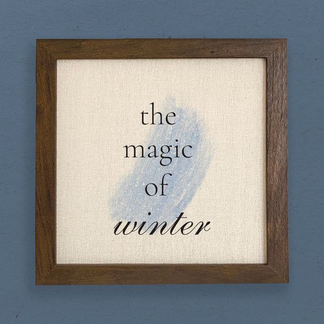 Magic of Winter - Framed Sign