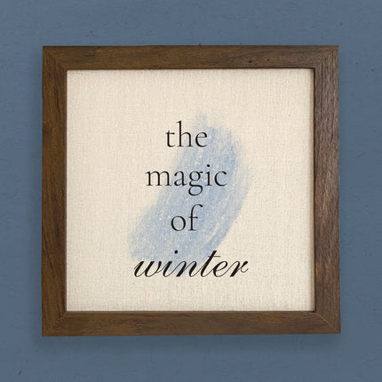 Magic of Winter - Framed Sign