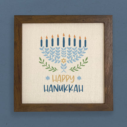 Happy Hanukkah - Framed Sign