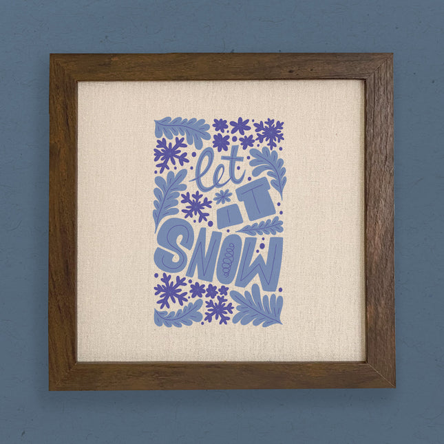Let it Snow - Framed Sign