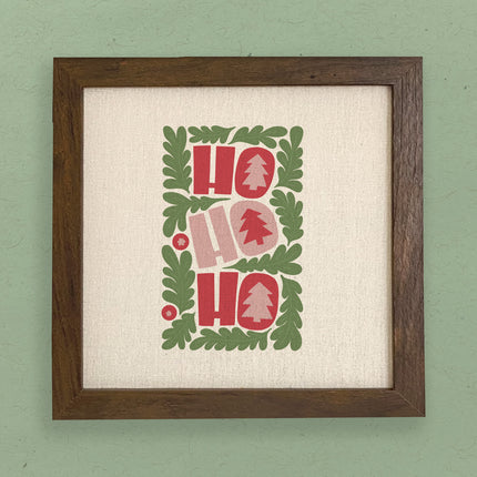 Ho Ho Ho - Framed Sign