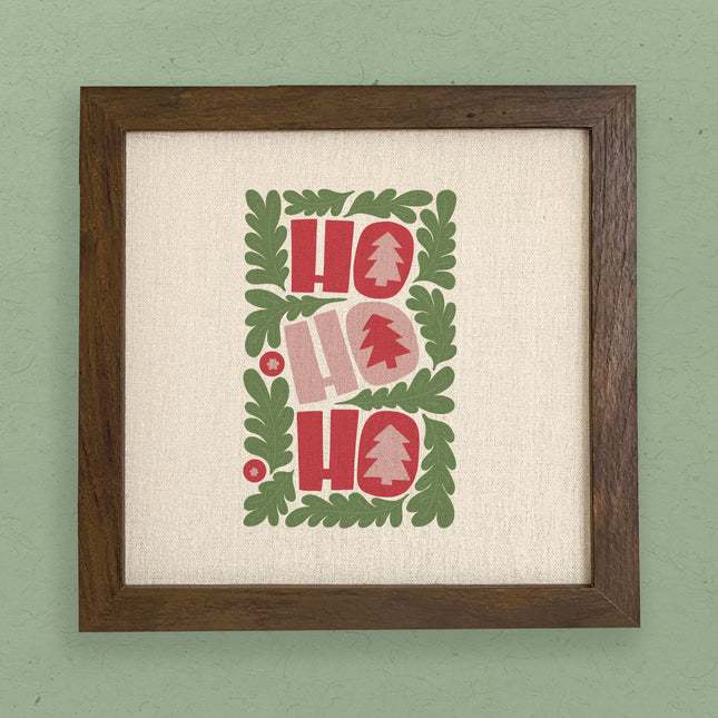 Ho Ho Ho - Framed Sign
