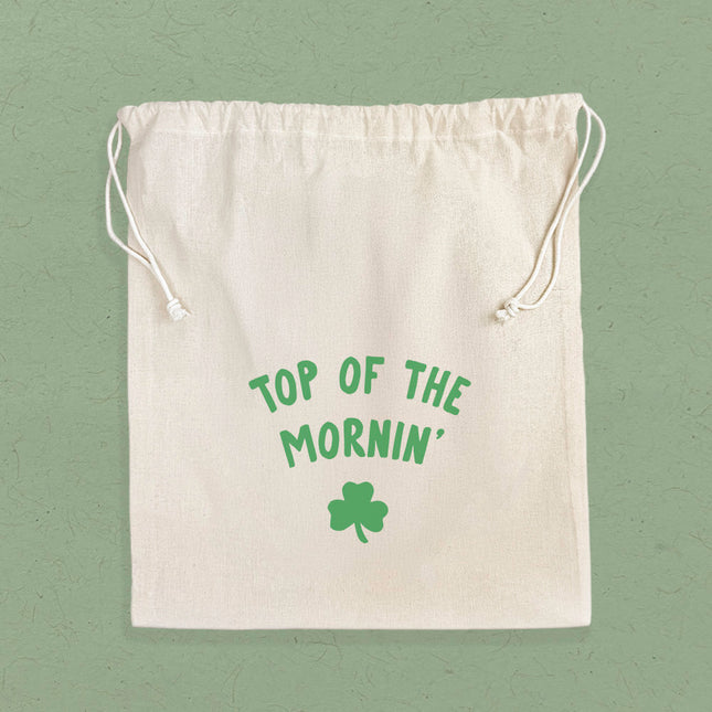 Top of the Mornin - Cotton Cinch Bag