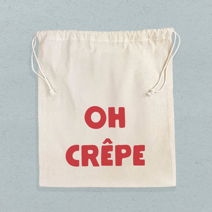 Oh Crepe - Cotton Cinch Bag