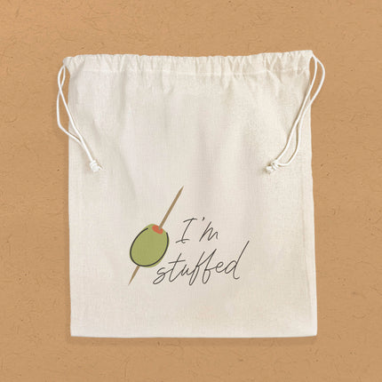 I'm Stuffed - Cotton Cinch Bag
