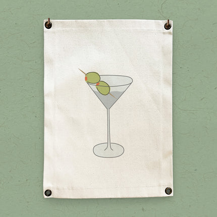 Deux Olives - Customizable Canvas & Grommet Wall Hanging