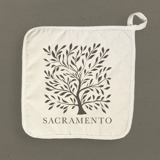 Tree with City - Custom Cotton Pot Holder