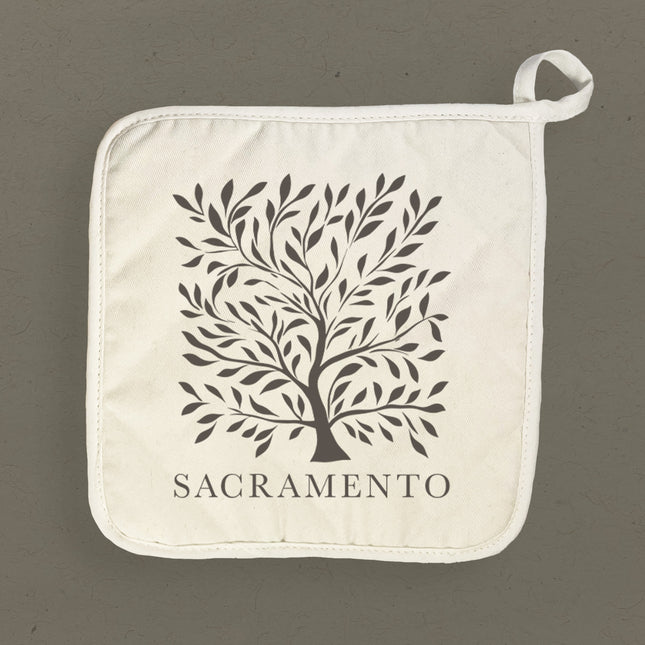Tree with City - Custom Cotton Pot Holder