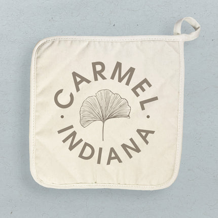 Ginkgo Leaf City State - Custom Cotton Pot Holder