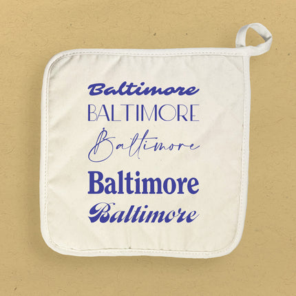 Mixed Fonts - Custom Cotton Pot Holder