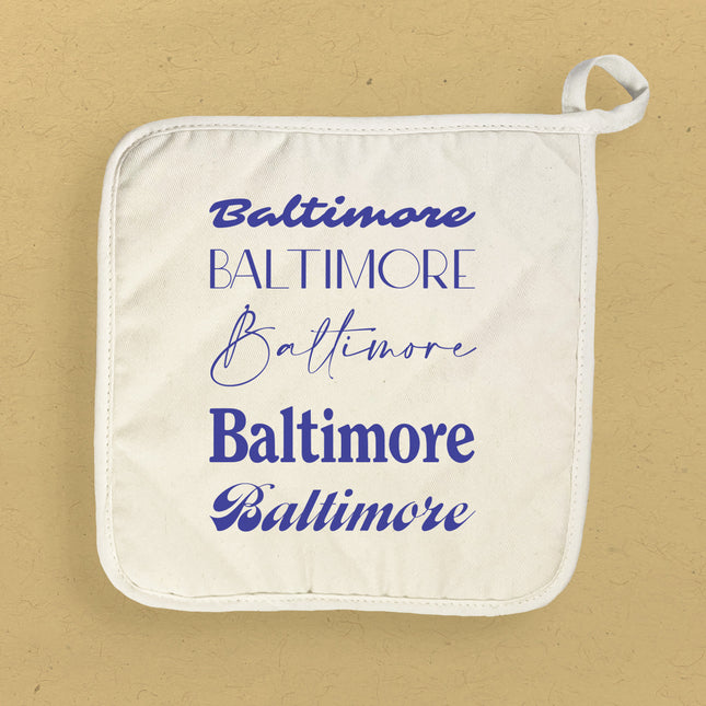 Mixed Fonts - Custom Cotton Pot Holder