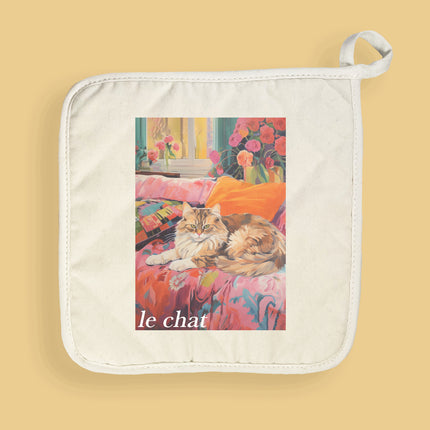 Le Chat (The Cat) - Cotton Pot Holder