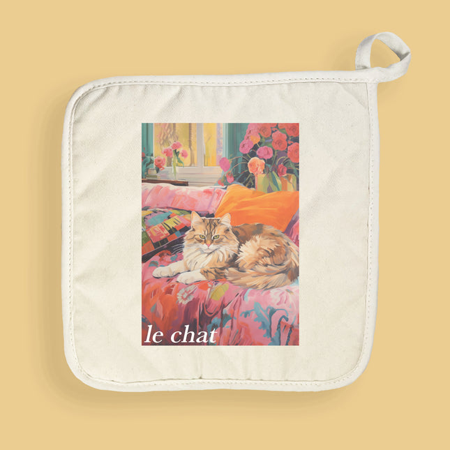 Le Chat (The Cat) - Cotton Pot Holder