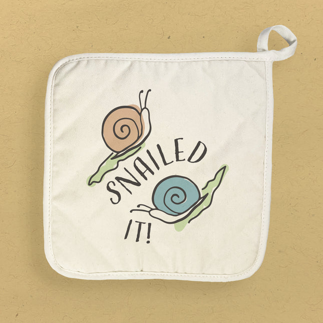 Snailed It! - Cotton Pot Holder