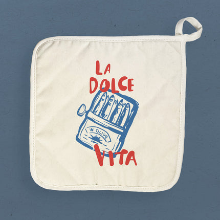 La Dolce Vita Sardines - Cotton Pot Holder