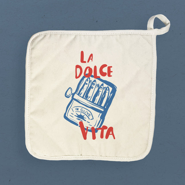 La Dolce Vita Sardines - Cotton Pot Holder
