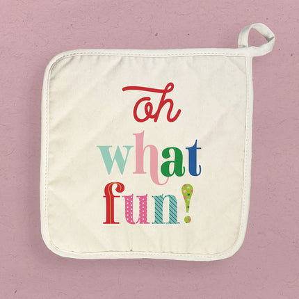 Oh What Fun - Cotton Pot Holder