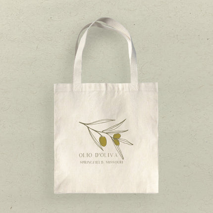 Olio d'Oliva City State - Custom Canvas Tote Bag