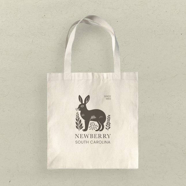 Rabbit City State Est - Custom Canvas Tote Bag