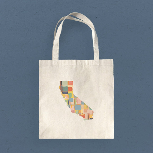 Abstract Painted States - Custom Canvas Tote Bag