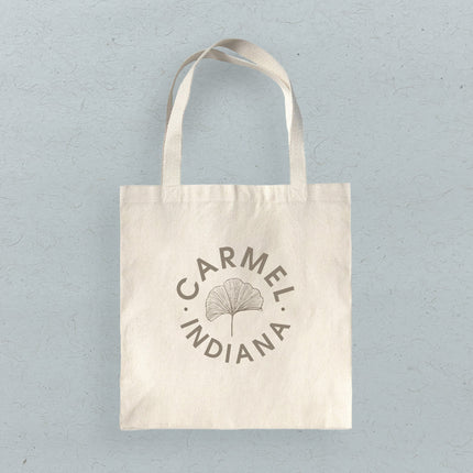 Ginkgo Leaf City State - Custom Canvas Tote Bag
