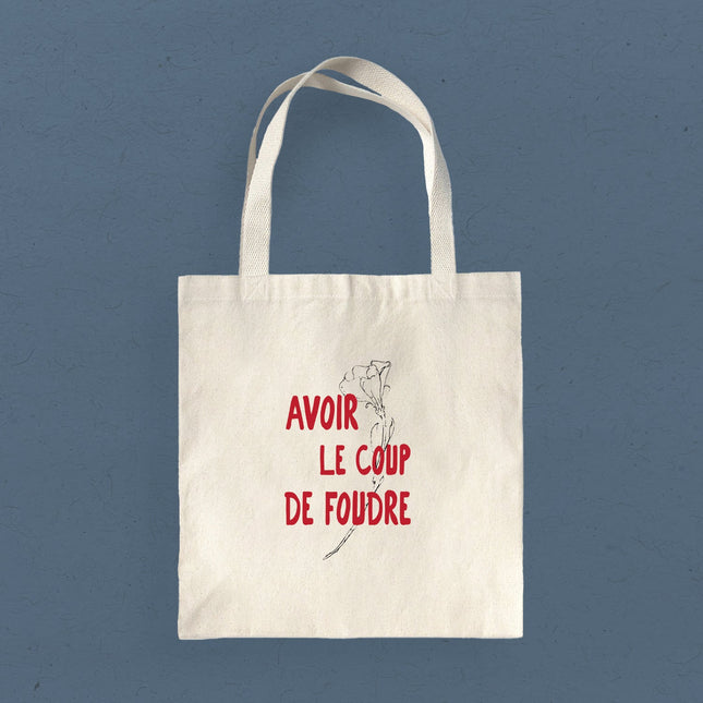Avoir le Coup de Foudre (Love at First Sight) - Canvas Tote Bag