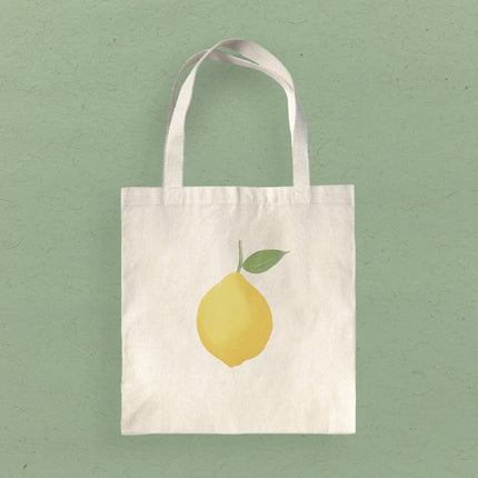 Lemon - Customizable Canvas Tote Bag