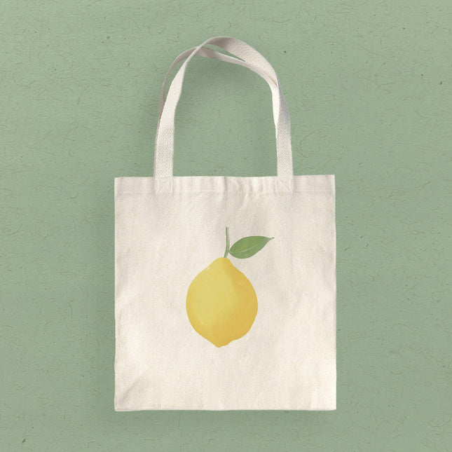 Lemon - Customizable Canvas Tote Bag