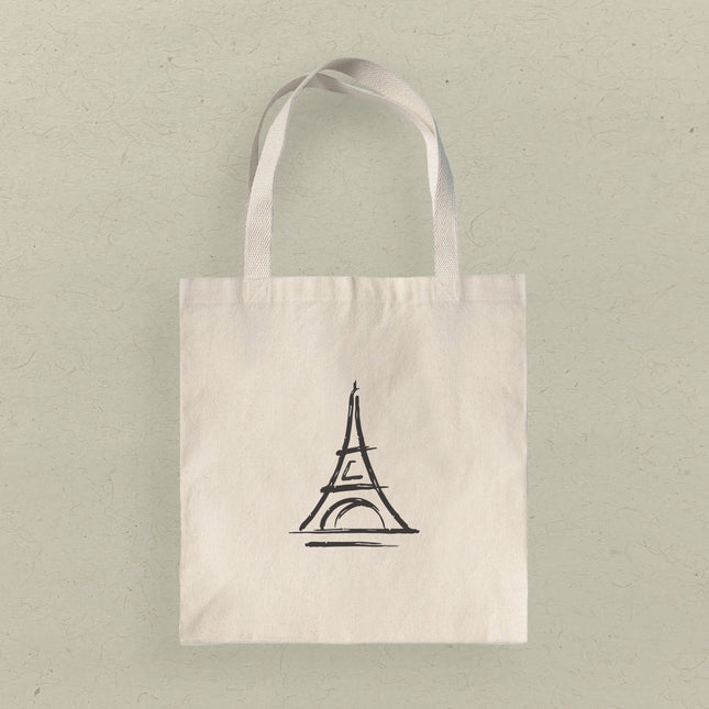 Simple Eiffel Tower - Canvas Tote Bag