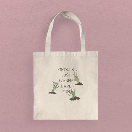 Ghouls Fun - Halloween Canvas Tote Bag