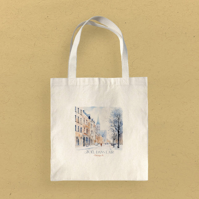 Christmas In The Air - Custom Canvas Tote Bag
