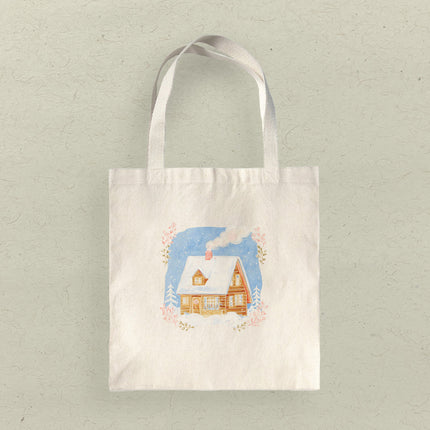 Hygge Cabin - Customizable Canvas Tote Bag