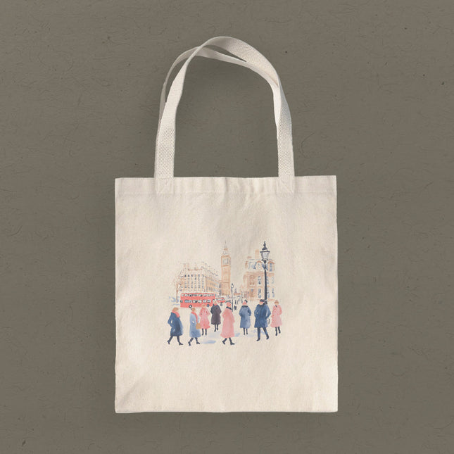 Winter in London - Canvas Tote Bag