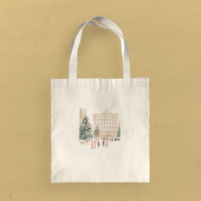 Holiday in the Big City - Canvas Tote Bag