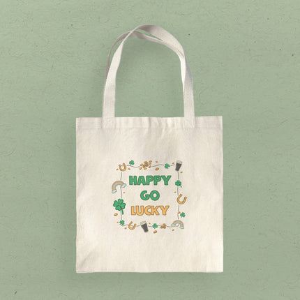Happy Go Lucky - Canvas Tote Bag