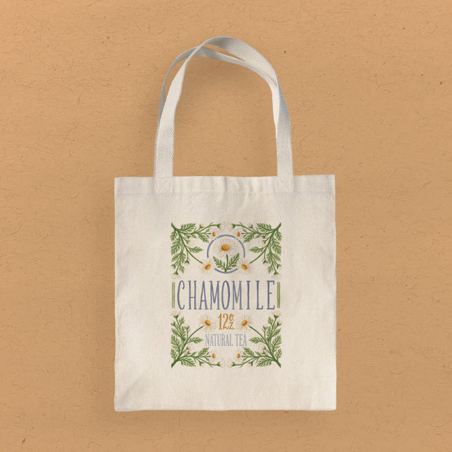 Chamomile Tea Tin - Canvas Tote Bag
