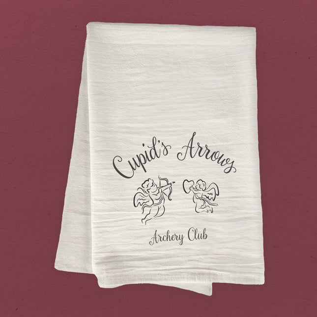 Cupid's Arrows - Valentine's Cotton Tea Towel
