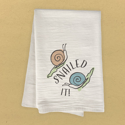 Snailed It! - Cotton Tea Towel