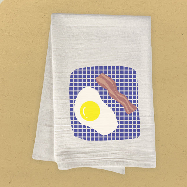 Eggs and Bacon - Customizable Cotton Tea Towel