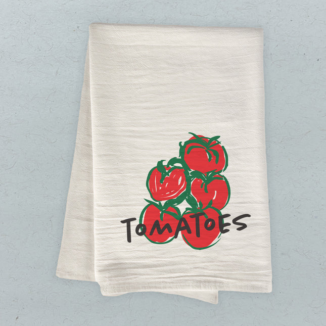 Red Tomatoes - Summer Cotton Tea Towel