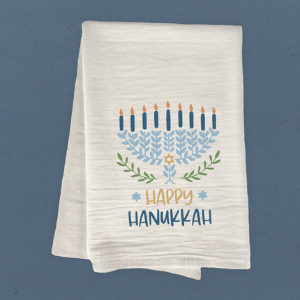 Happy Hanukkah - Cotton Tea Towel