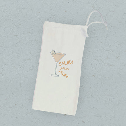 Salud - Canvas Wine Bag