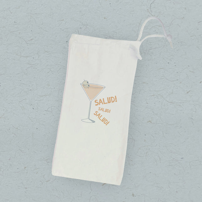 Salud - Canvas Wine Bag