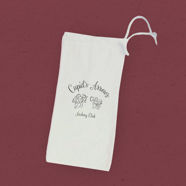 Cupid's Arrows - Valentine's Canvas Wine Bag