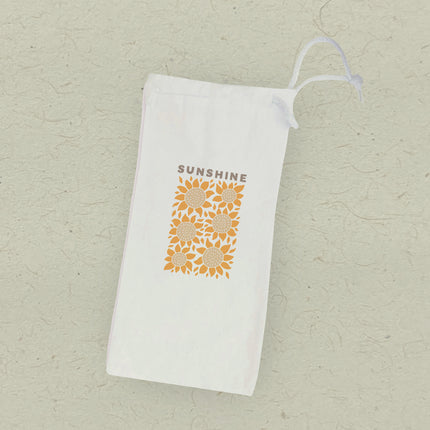 Sunflower Poster - Canvas Wine Bag